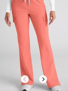 Women's Coral Cargo Scrub Pants